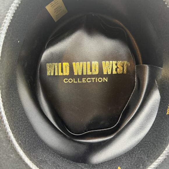 Wild West Warner Brothers James West Cowboy Hat Brown 100% Wool 1999 USA Small main image 9